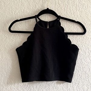Black crop top